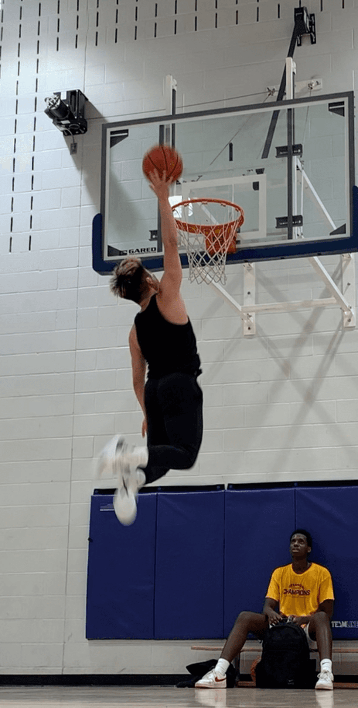 Henley competing as an athlete